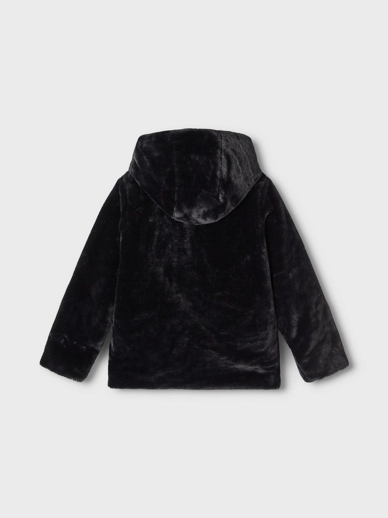 Name It Pelsjakke Marry Fauxfur Black - Billede 5