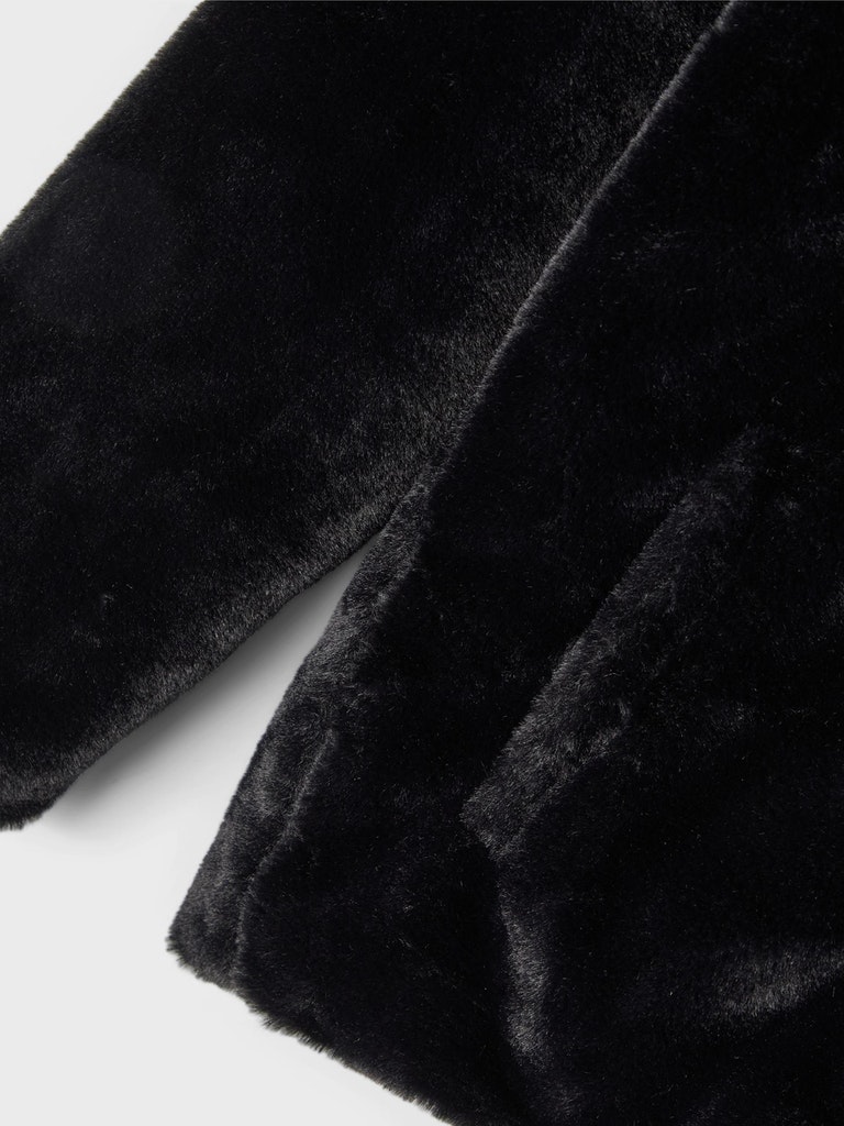 Name It Pelsjakke Marry Fauxfur Black - Billede 3