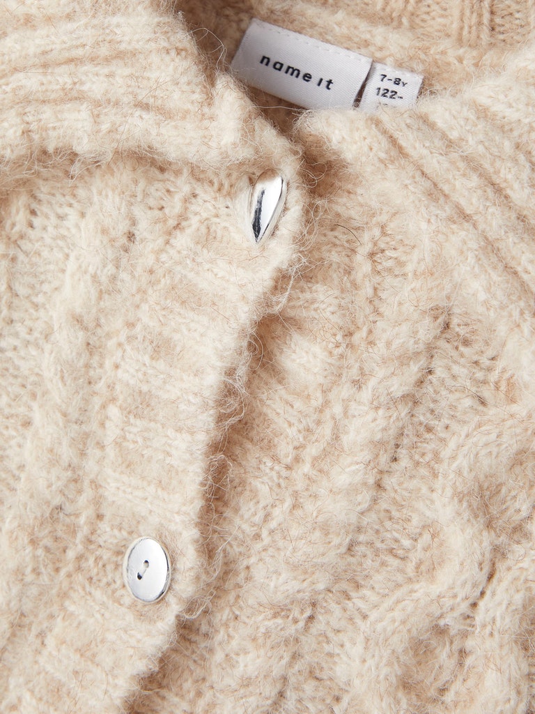 Name It Cardigan Strik Niruna Short Buttercream - Billede 3