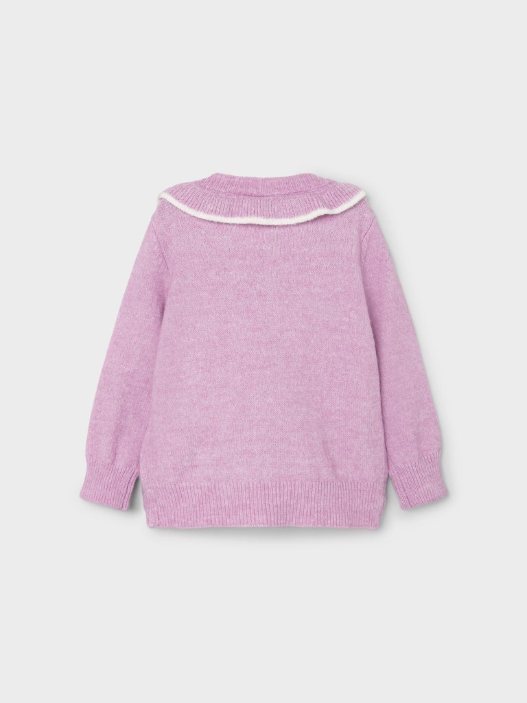 Name It Cardigan Strik Nelly Smoky Grape - Billede 2