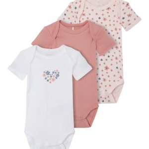 Name It Body 3-pak SS Rosette Flower