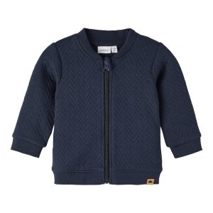 Name It Cardigan Sweat Oswald Quilt Dark Sapphire