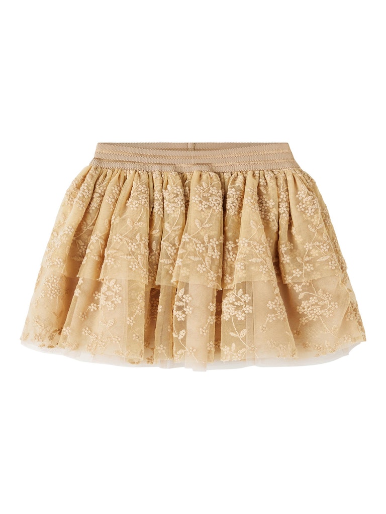 Lil' Atelier Nederdel Roa Tulle Skirt Warm Sand