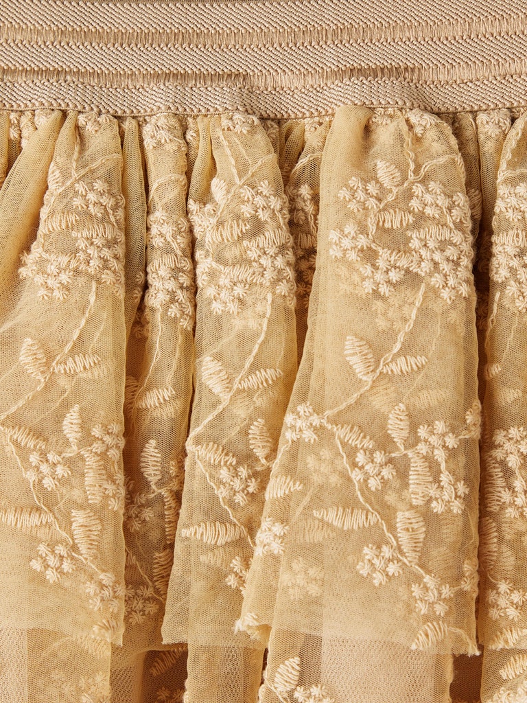Lil' Atelier Nederdel Roa Tulle Skirt Warm Sand - Billede 3