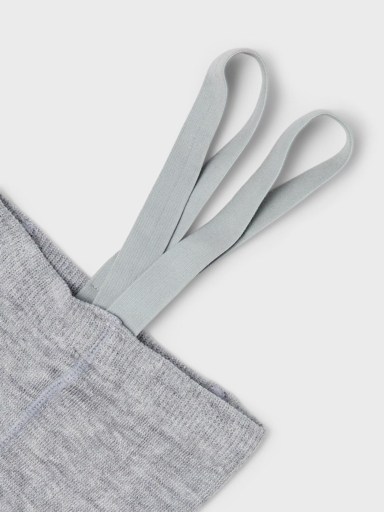 Name It Uld Strømpebukser m/seler Wakma Rib Grey Melange - Billede 3