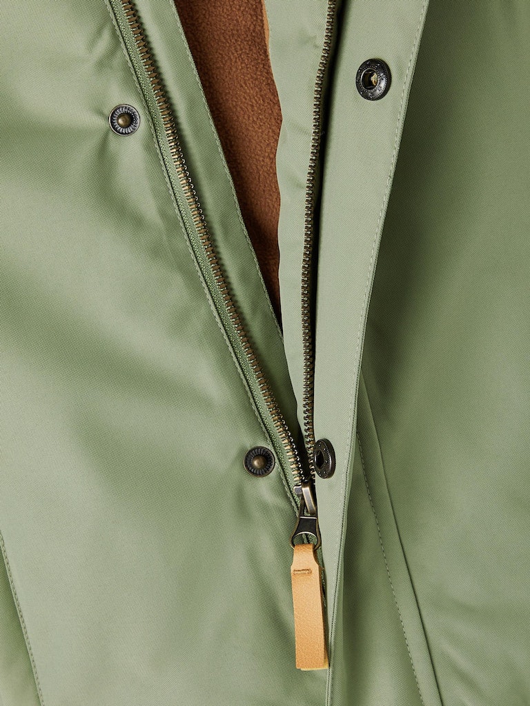 Lil' Atelier Vinterjakke Snow10 Oil Green - Billede 3
