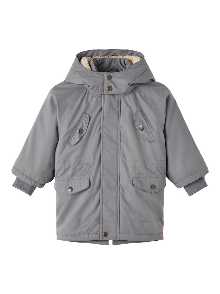 Lil' Atelier Vinterjakke Golan Long Quiet Shade
