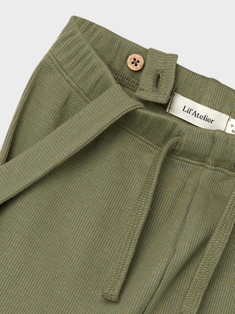 Lil' Atelier bukser Gago Loose Braces Oil Green - Billede 3