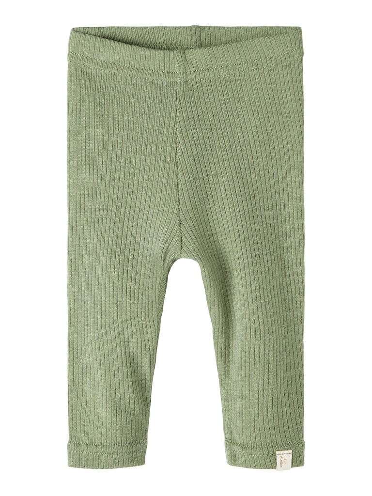 Lil' Atelier Uld Leggins Fable Slim Oil Green