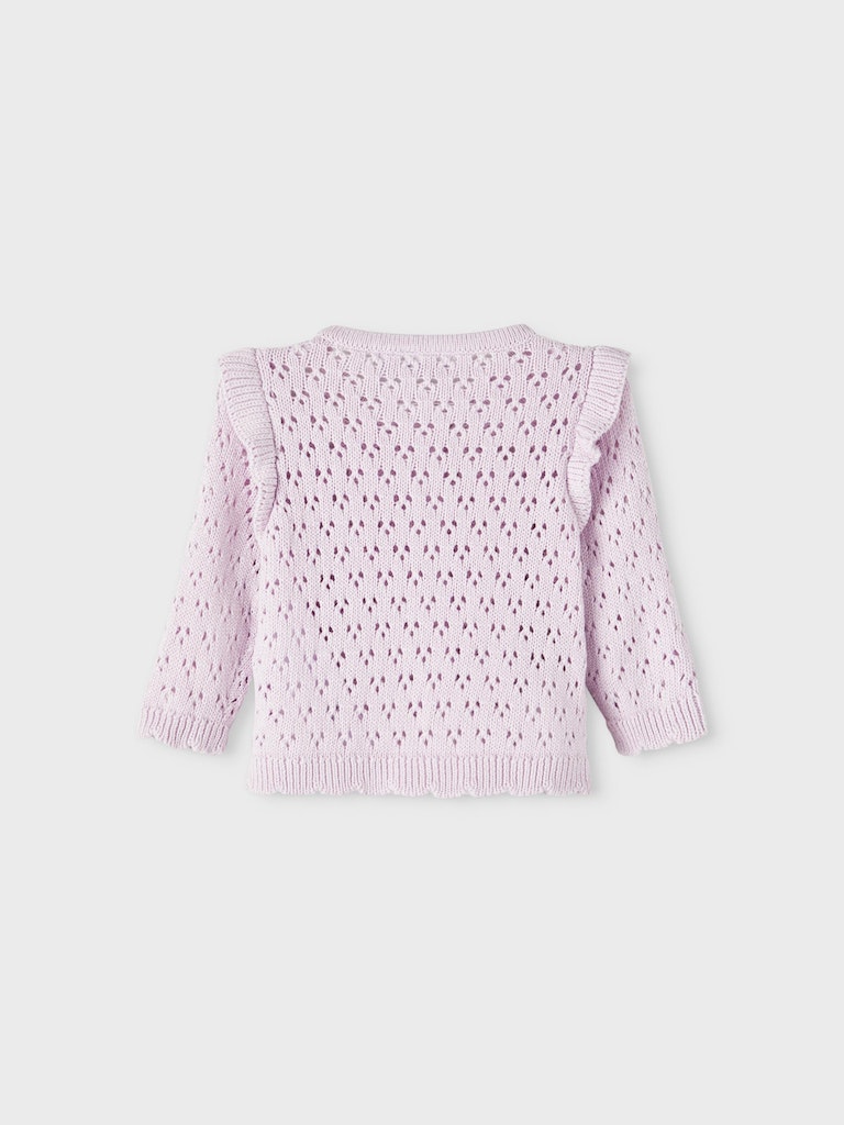 Name It Cardigan LS Strik Randi Orchid Hush - Billede 2