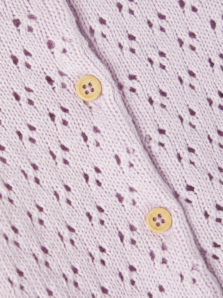 Name It Cardigan LS Strik Randi Orchid Hush - Billede 3
