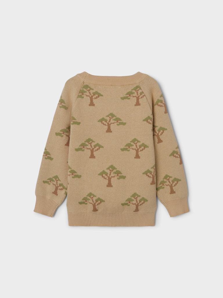 Lil' Atelier Sweatshirt LS Strik Lamao Pebble - Billede 2