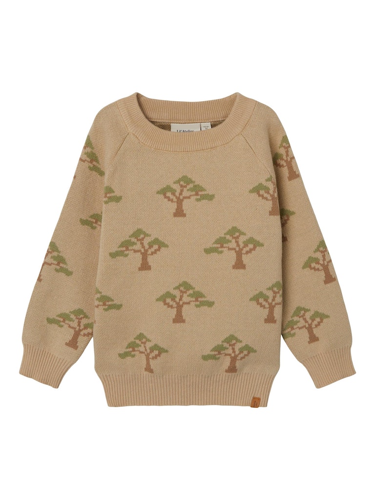 Lil' Atelier Sweatshirt LS Strik Lamao Pebble