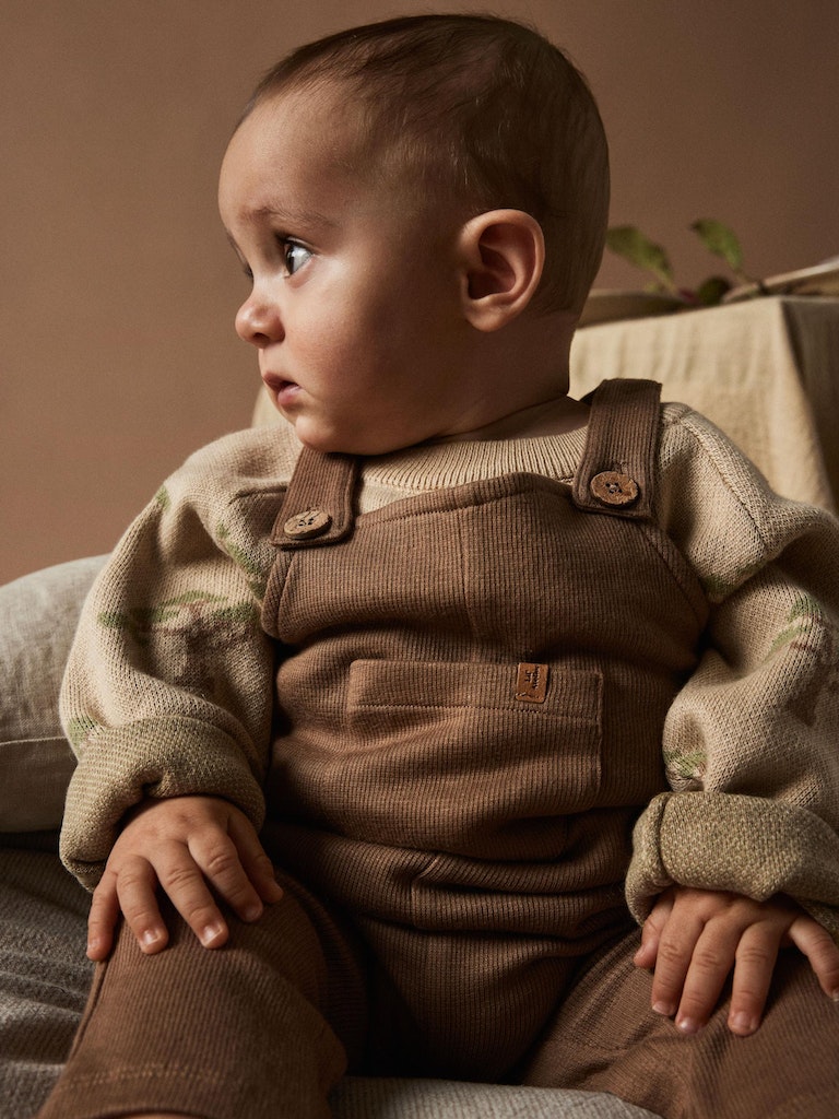 Lil' Atelier Sweatshirt LS Strik Lamao Pebble - Billede 4