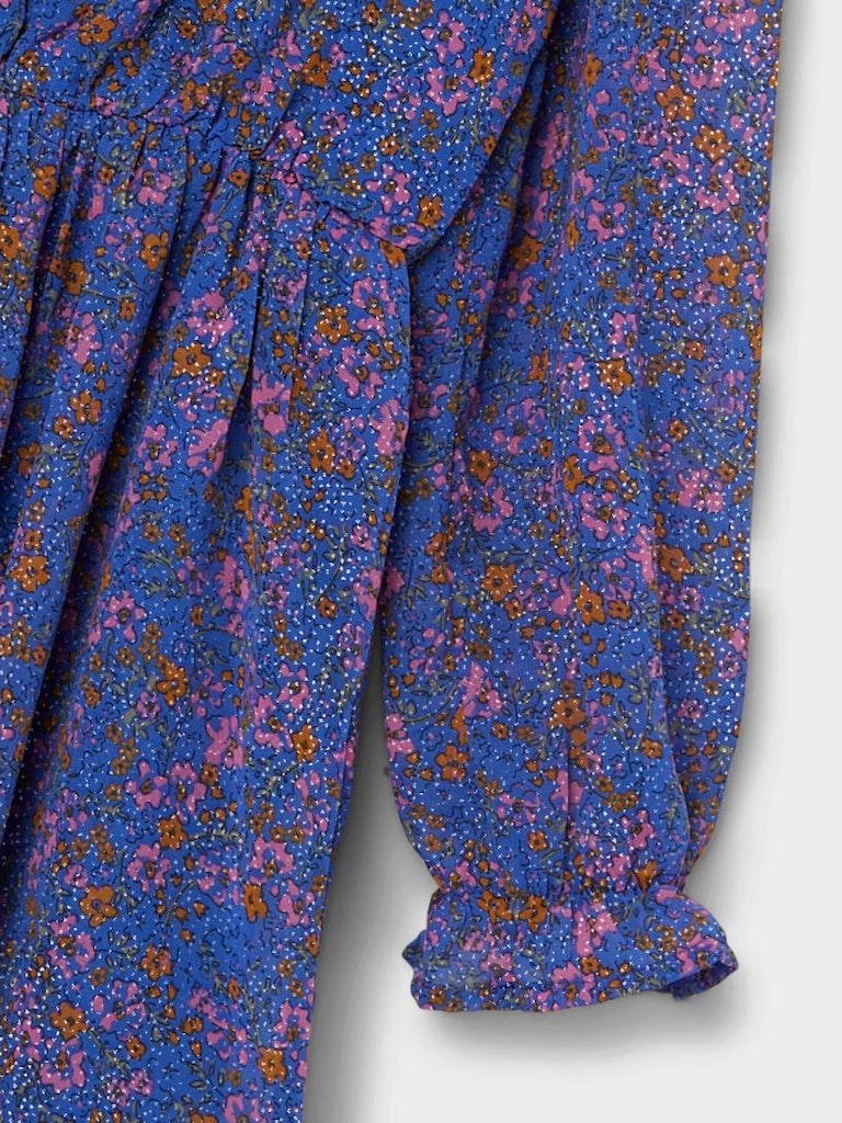 Name It Kjole LS Lasigne Dazzling Blue - Billede 2
