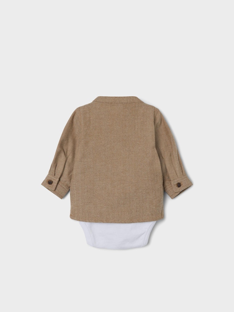 Name It Skjortebody LS Nupan Kangaroo - Billede 2