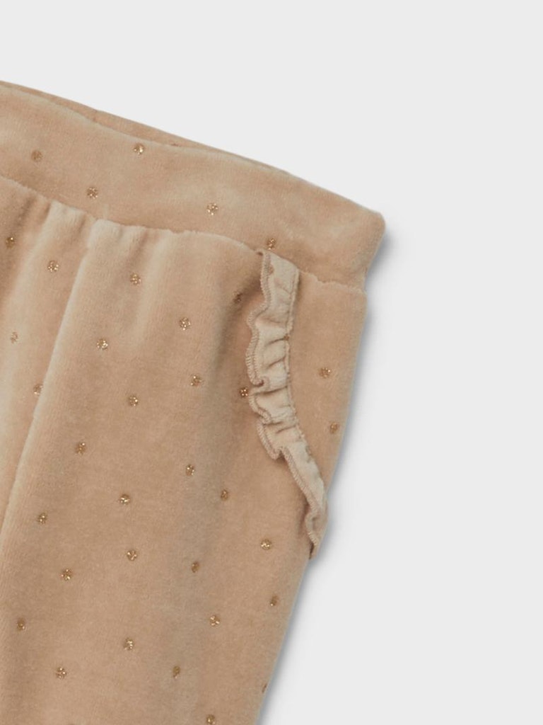 Name It Sweatpants Noya Velour Oxford Tan - Billede 3