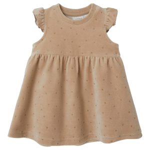 Name It Kjole Noya Velour Spencer Oxford Tan