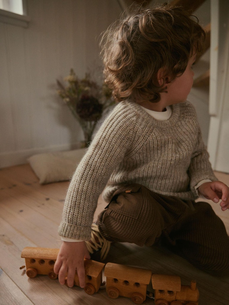 Lil' Atelier Sweatpants Olaf Loose Rain Drum - Billede 5