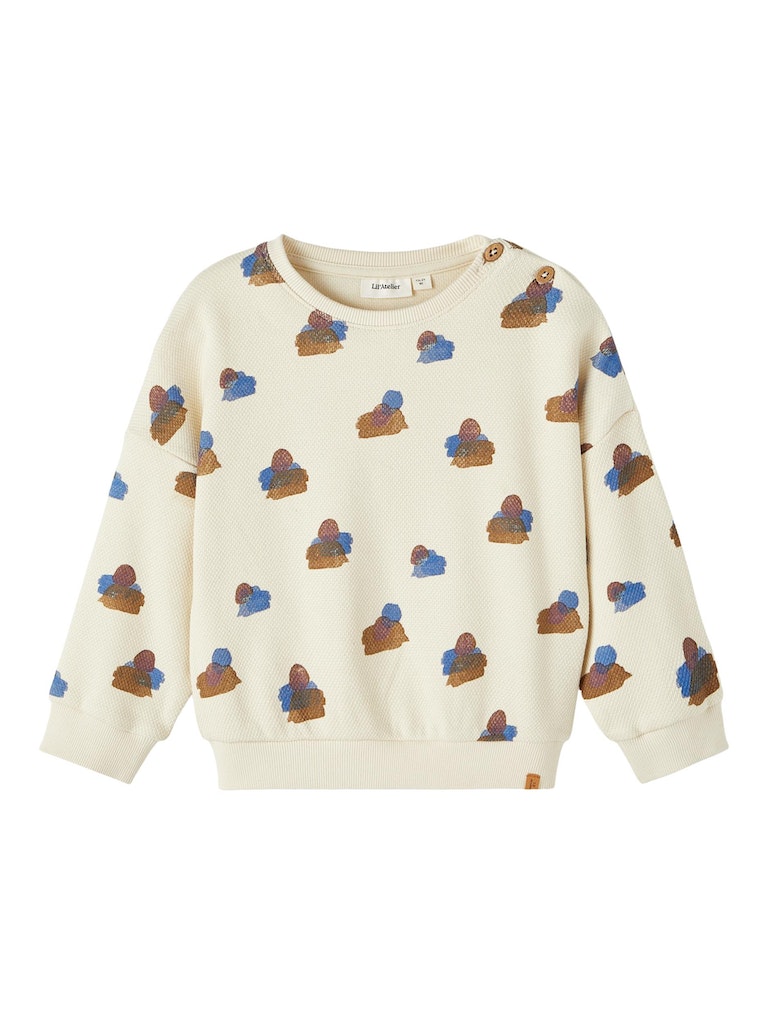 Lil' Atelier Sweatshirt LS Nolan Turtledove - Billede 2