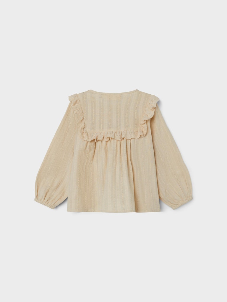 Lil' Atelier Bluse LS Foya Loose Wood Ash - Billede 2