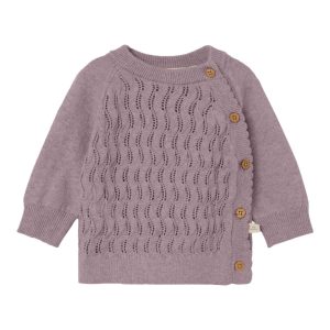 Lil' Atelier Bluse LS Strik Nina Wrap Quail