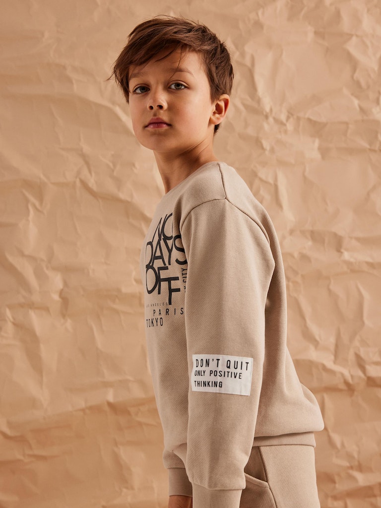 Name It Sweatshirt LS Nolose Oxford Tan - Billede 4