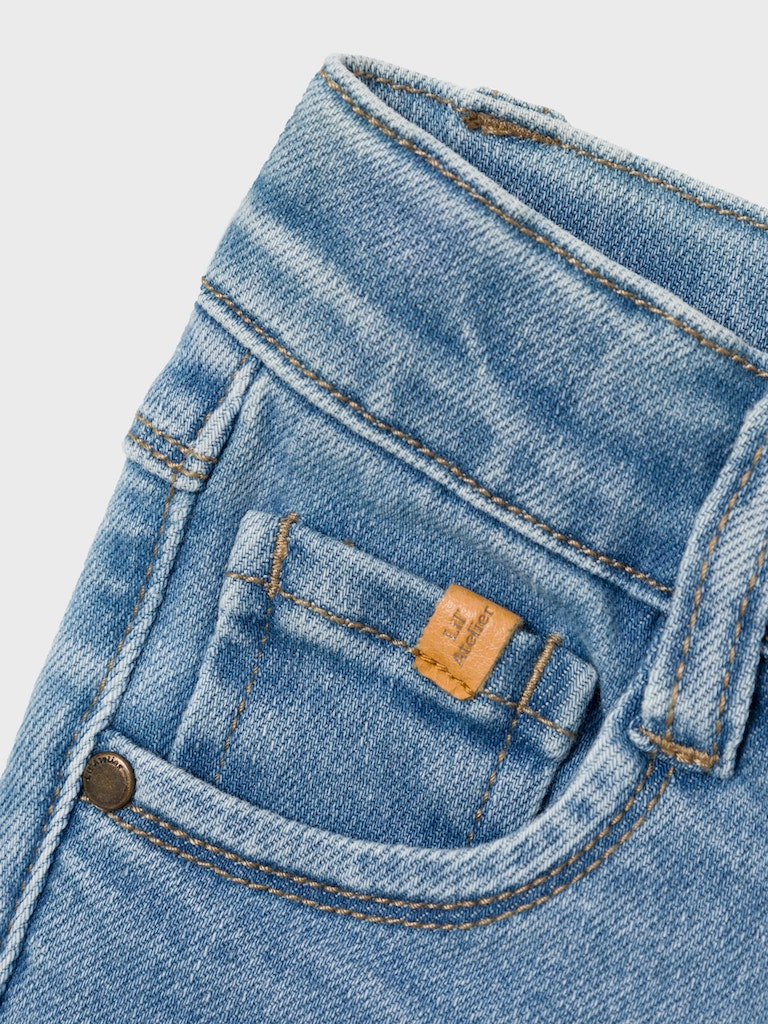 Lil' Atelier Jeans Salli Slim Boot Medium Blue Denim - Billede 3