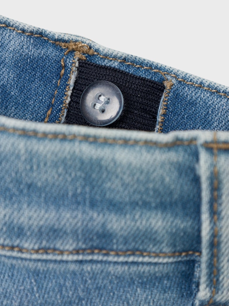 Lil' Atelier Jeans Salli Slim Boot Medium Blue Denim - Billede 4