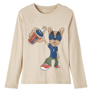 Name It Bluse LS Mikkel Oxford Tan