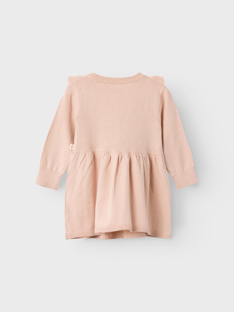 Lil' Atelier Kjole LS Strik Lara Rose Dust - Billede 2