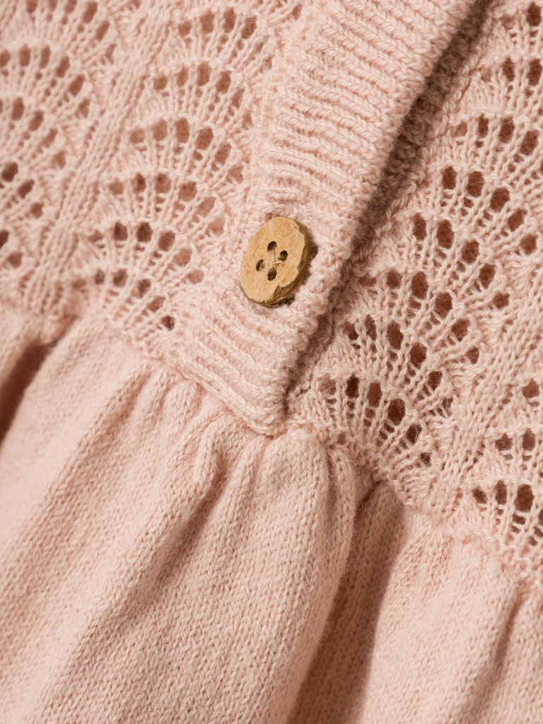Lil' Atelier Kjole LS Strik Lara Rose Dust - Billede 3