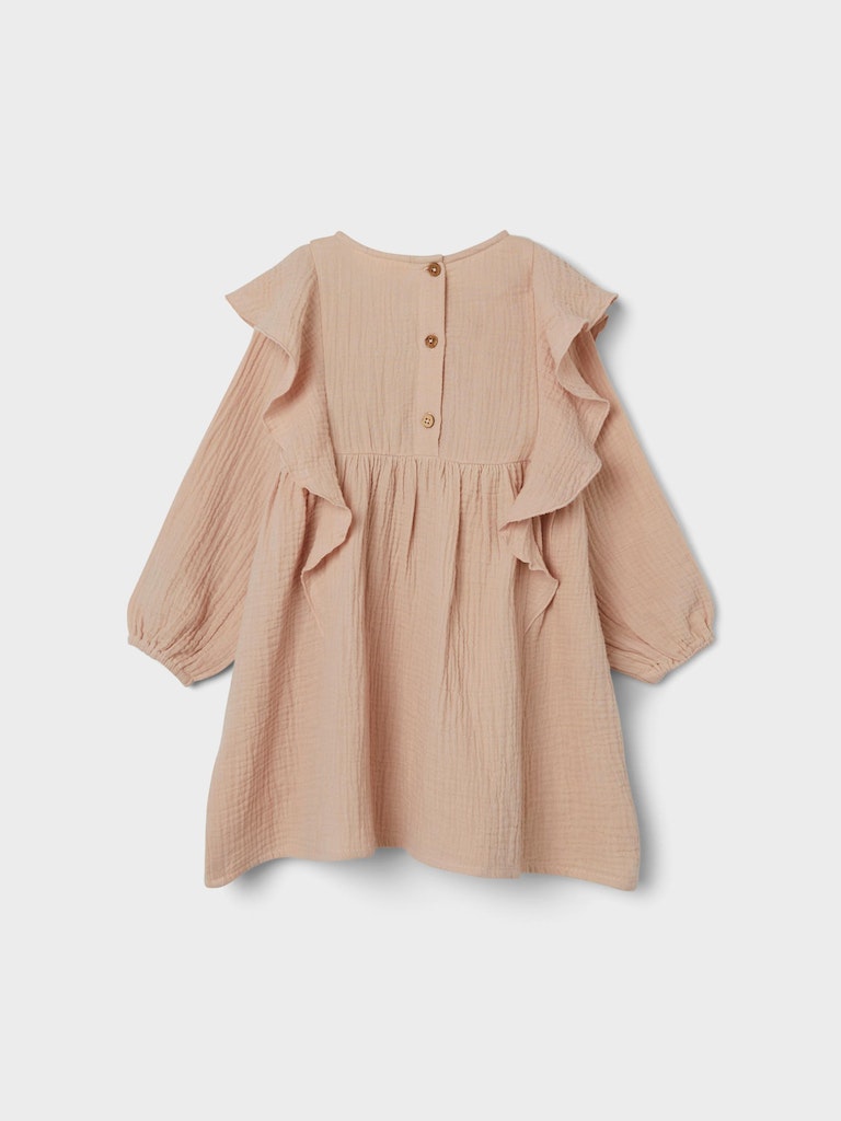 Lil' Atelier Kjole Ledolie LS Loose Rose Dust - Billede 2