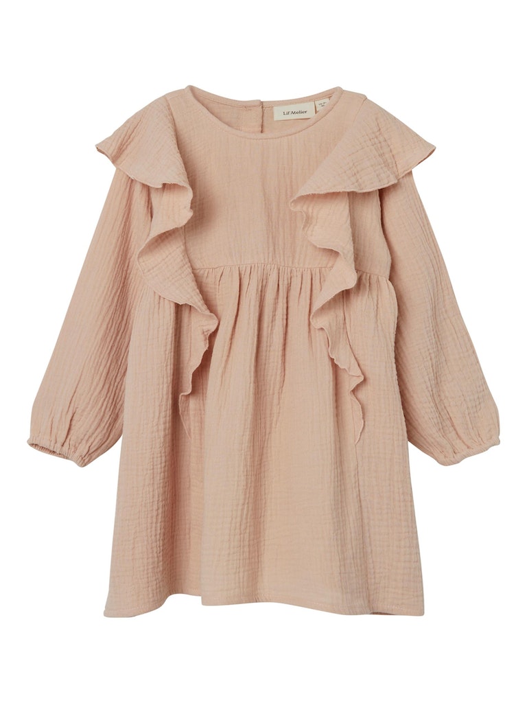 Lil' Atelier Kjole Ledolie LS Loose Rose Dust