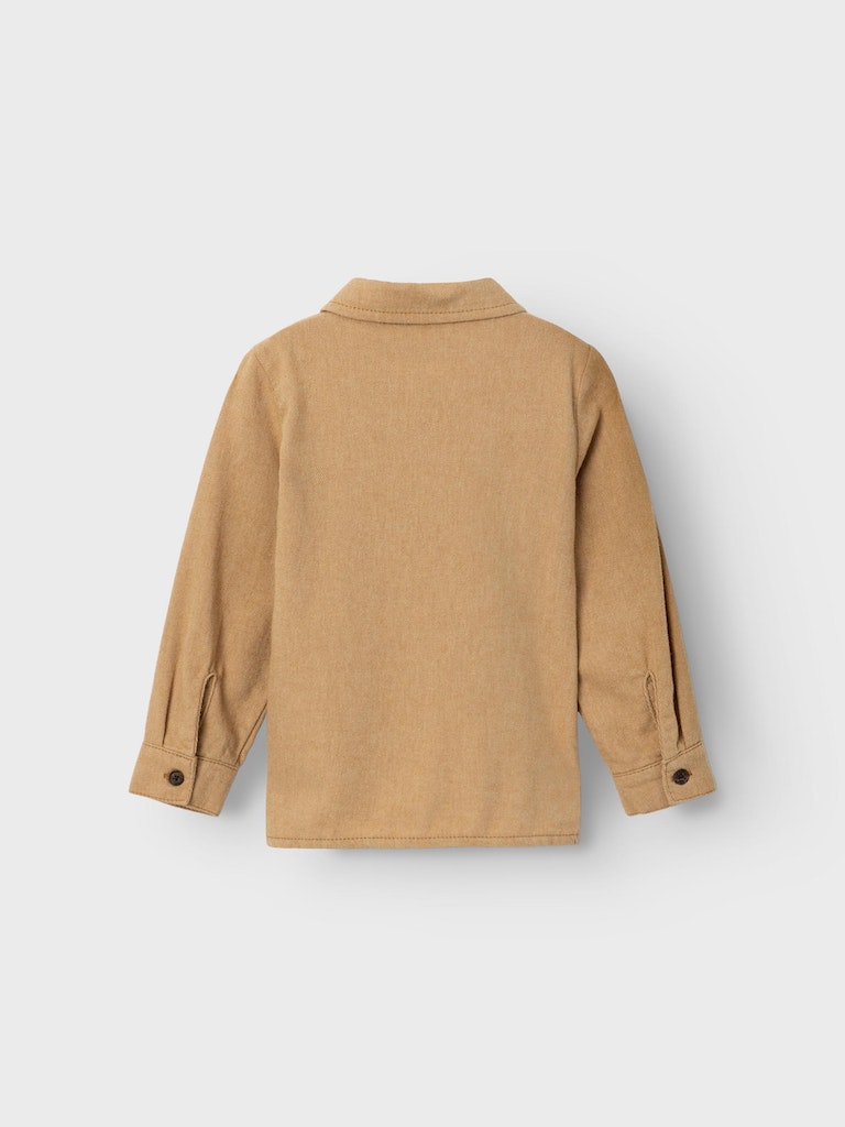 Name It Skjorte LS Rebam Bone Brown - Billede 3