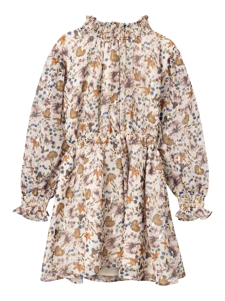 Name It Kjole LS Flora Jet Stream
