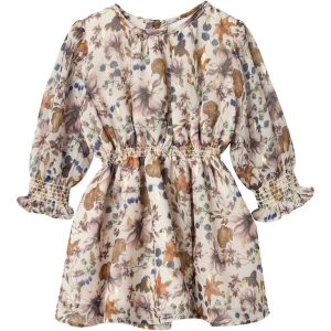 Name It Kjole LS Flora Jet Stream