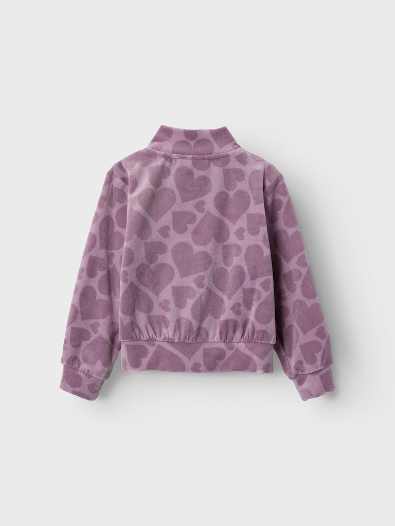 Name It Cardigan LS Sofie Velour Lavender Mist - Billede 3