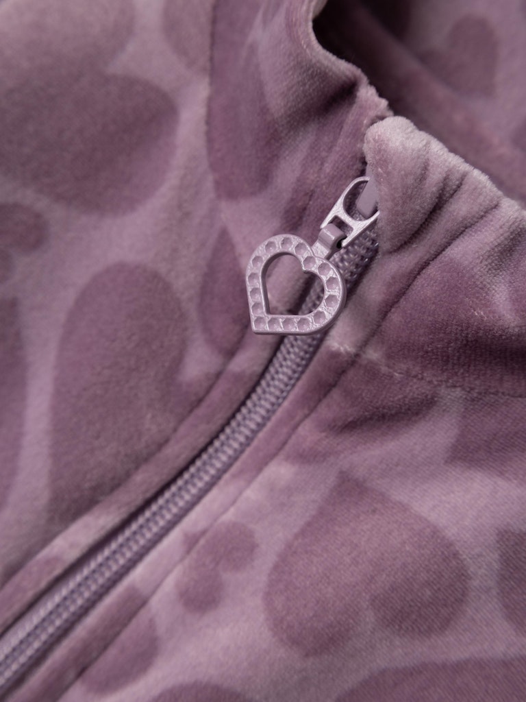 Name It Cardigan LS Sofie Velour Lavender Mist - Billede 2