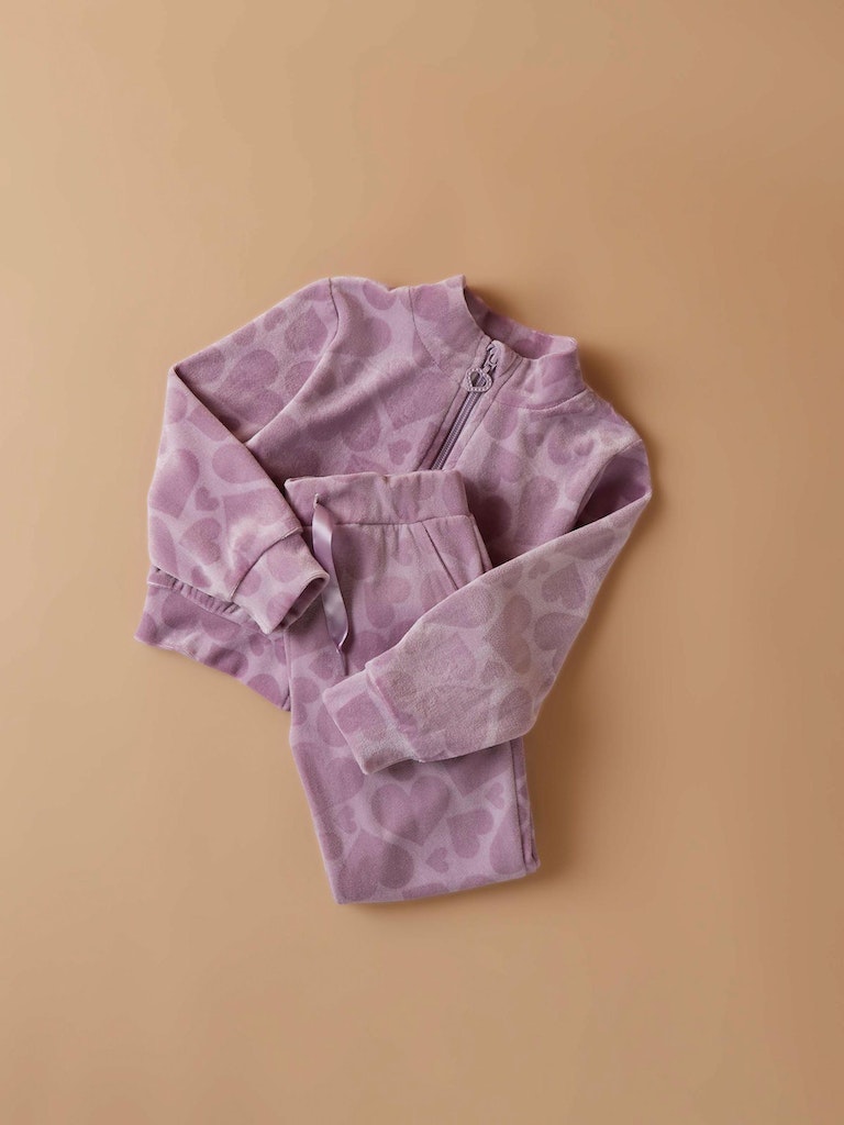 Name It Cardigan LS Sofie Velour Lavender Mist - Billede 4