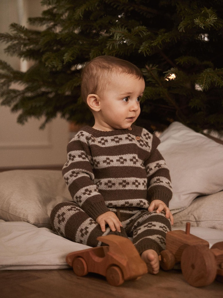 Lil' Atelier Bukser Strik Roger Rain Drum - Billede 4