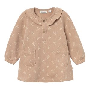 Lil' Atelier Kjole LS Selma Loose Sweat Nougat