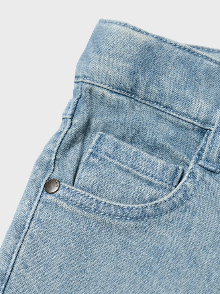 Lil' Atelier Jeans HW Salli Slim Boot Medium Blue Denim - Billede 4