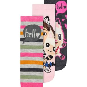 Name It Sokker 3-pak Ambre Gabby Parfait Pink