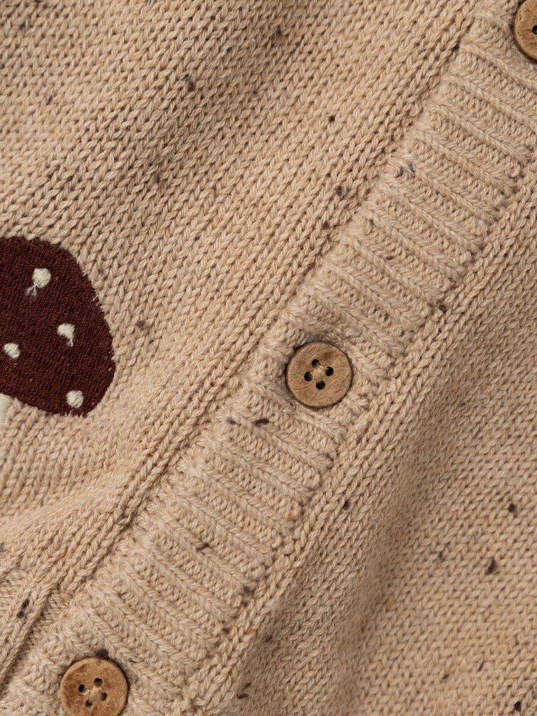 Lil' Atelier Cardigan LS Strik Galto Warm Sand - Billede 2