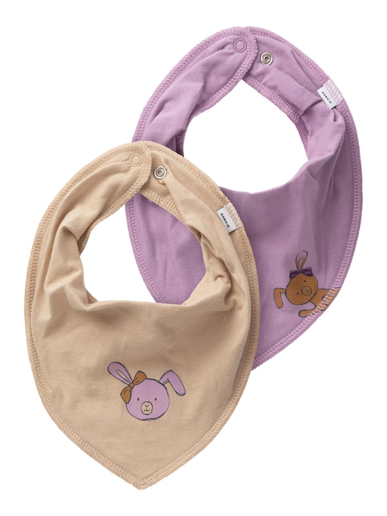 Name It Hagesmæk 2-pak YvetteSiria Bandana Lavender Mist