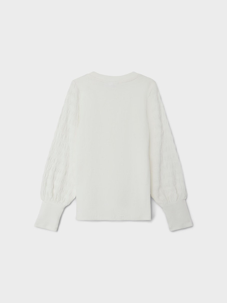Name It Bluse LS Notalia Slim White Alyssum - Billede 3