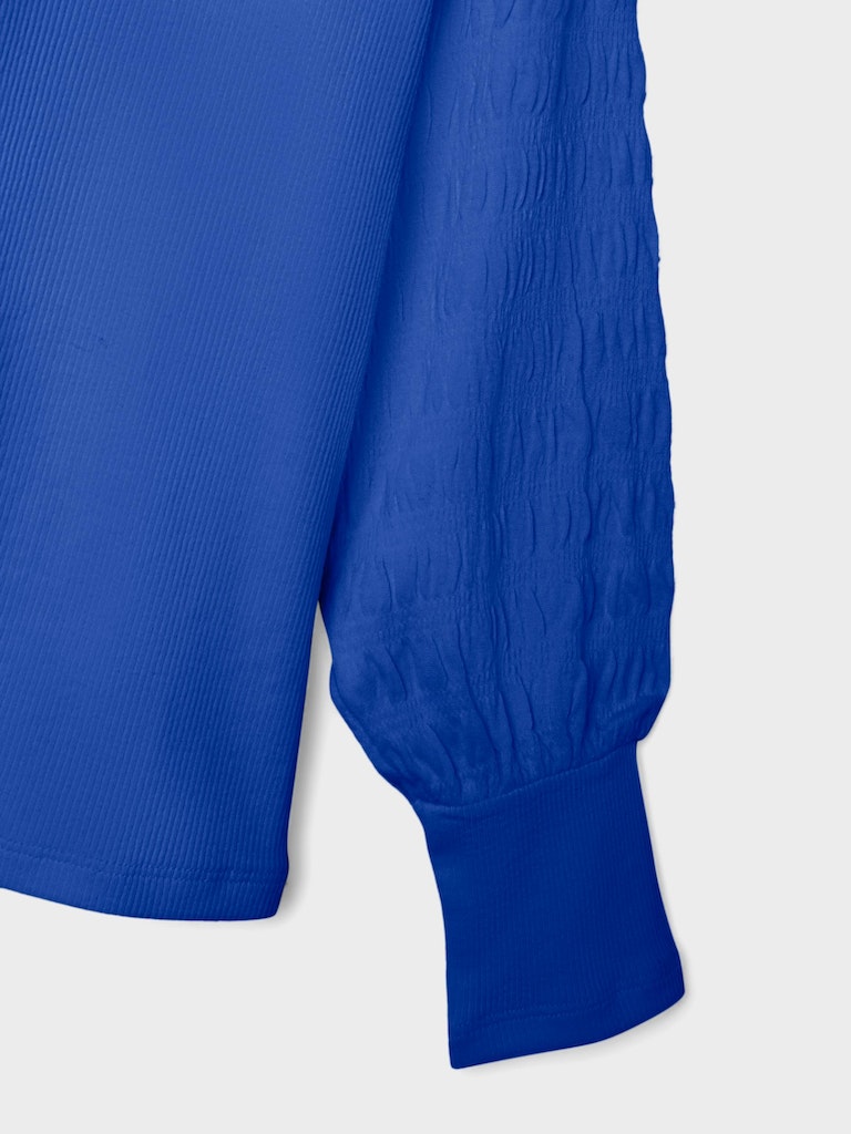 Name It Bluse LS Notalia Slim Dazzling Blue - Billede 3