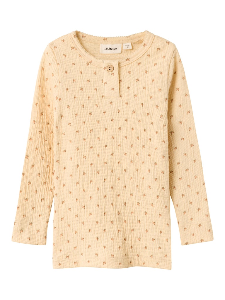 Lil' Atelier Bluse LS Nalo Slim Wood Ash