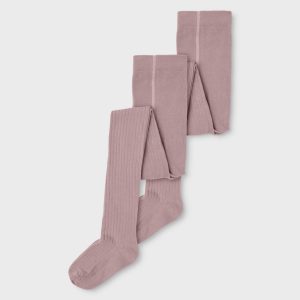 Name It Strømpebukser Kids 2-pak Rib Woodrose